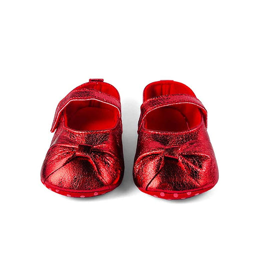 Shimery Redbow Booties