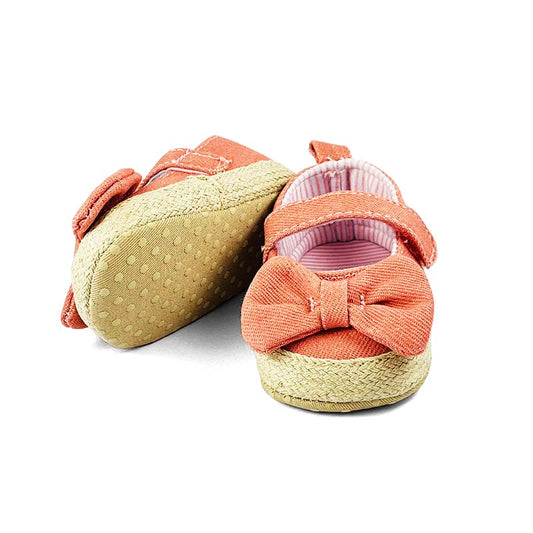 Peachy Bow Jeans  Pumps