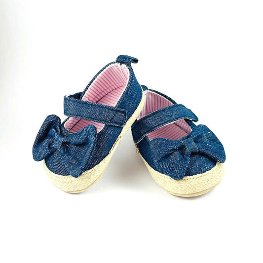 Blue Bow Jeans  Pumps