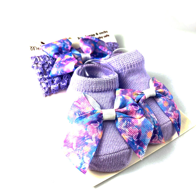Purple Headband With Booties