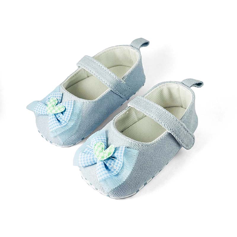 Ice Blue Bow Booties