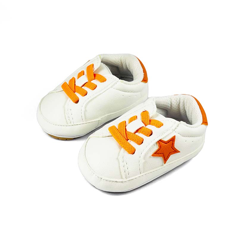 Unisex Orange Star  Sneakers