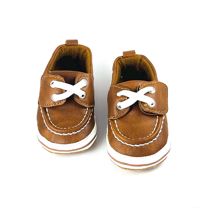 Brown Cross Laces Soft Sole  Boots