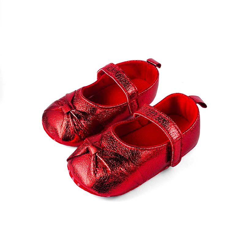 Shimery Redbow Booties