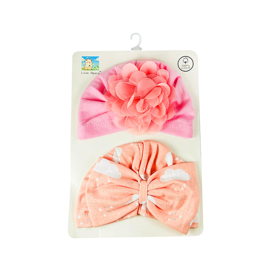 Turban Style Girls Cap Set-3 (pack of 2)