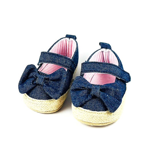 Blue Bow Jeans  Pumps