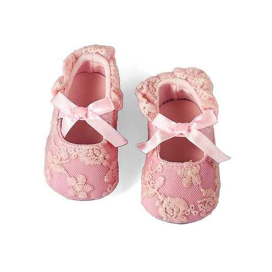 Baby Pink Bow Booties