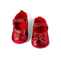 Shimery Redbow Booties