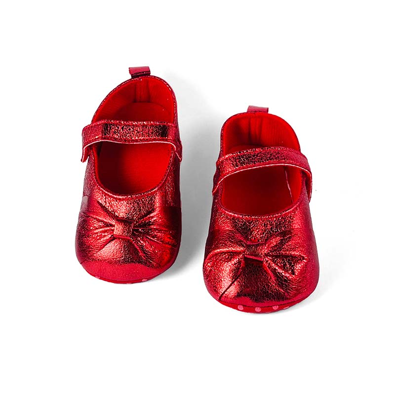 Shimery Redbow Booties