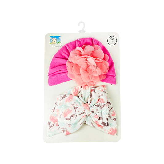 Turban Style Girls Cap(pack of 2)