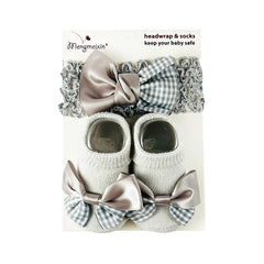 Grey Headband With Booties