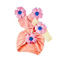 Baby Girl Cap, Socks & Hairband Set-2