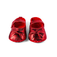 Shimery Redbow Booties