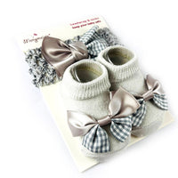 Grey Headband With Booties