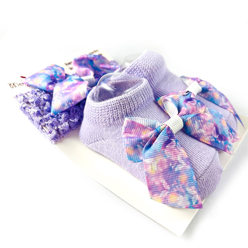 Purple Headband With Booties