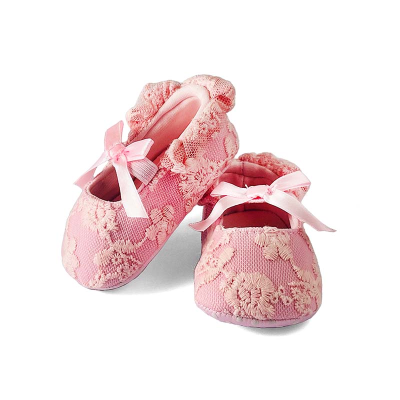 Baby Pink Bow Booties