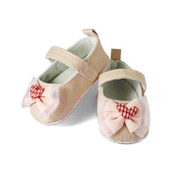 Heart Check Bow Booties