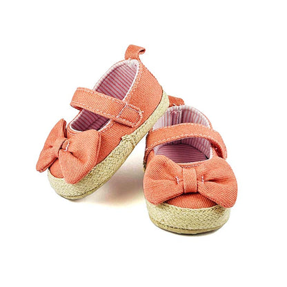 Peachy Bow Jeans  Pumps