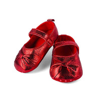 Shimery Redbow Booties